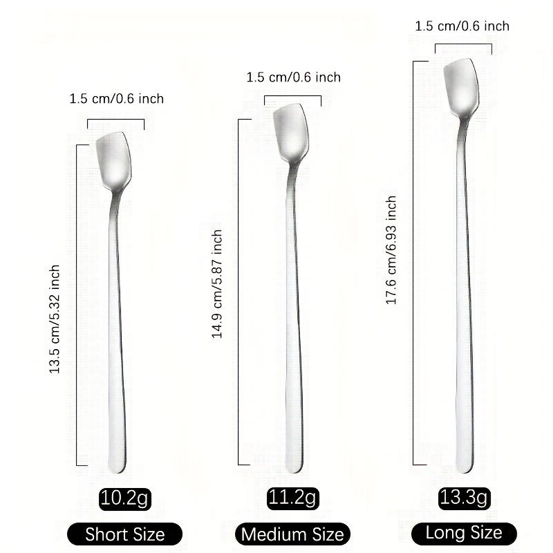 Square Head Dinner Spoons Set Spoons Silverware Stainless - Temu