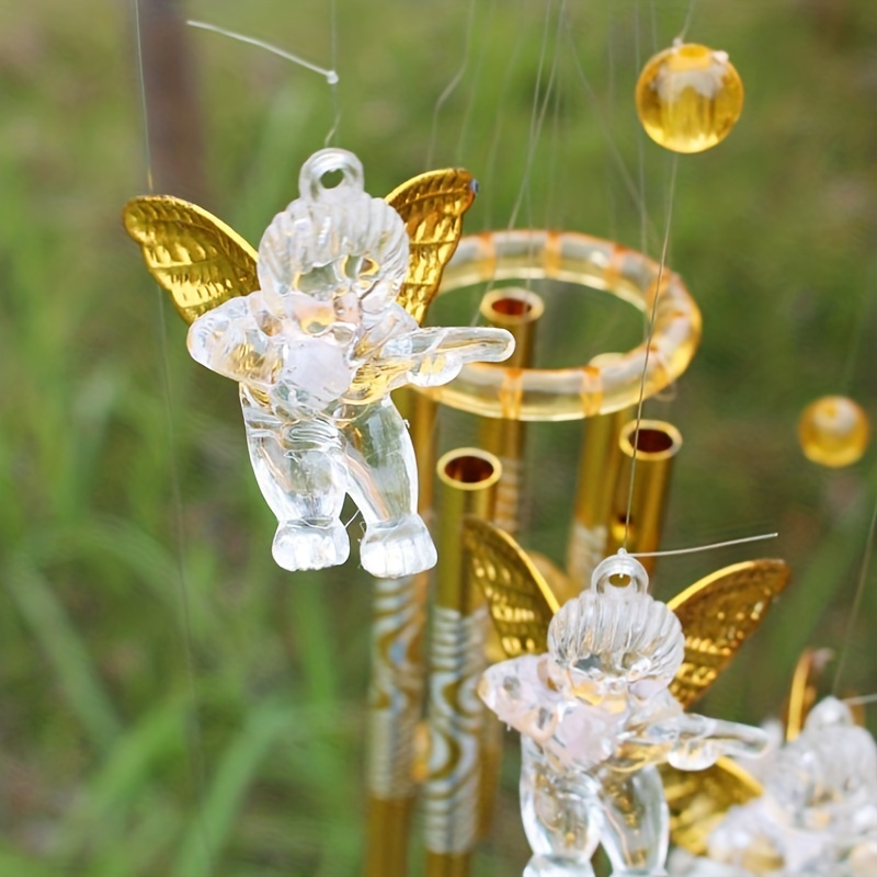 1pc Creative Cupid Angel Wind Chimes Vintage Hanging Wind Bell Ornament  Creative Decor For Yard Garden Outdoors Home, Hanging Window Decor