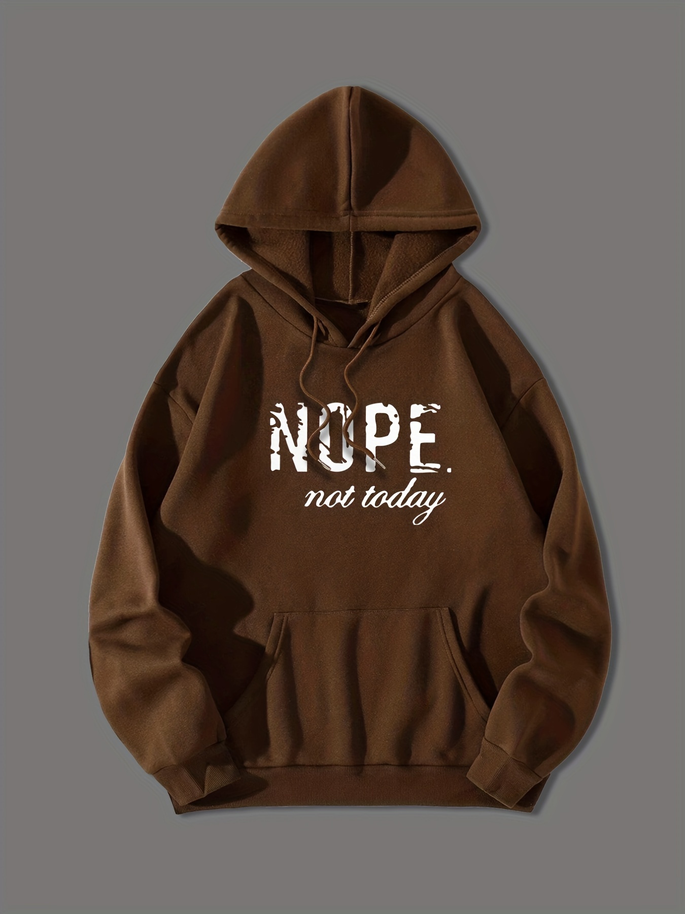 Nope Not Today Print Hoodie Hoodies For Men Men's Temu