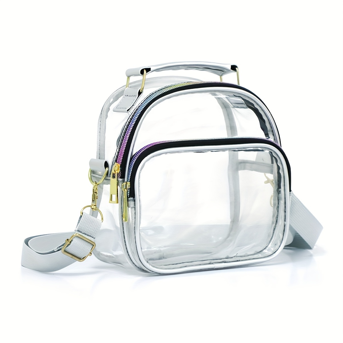 Clear Bag Stadium Approved, Crossbody Bags, Small Transparent Purse for  Women See Through Handbag with Adjustable Strap for Concerts Sports Events