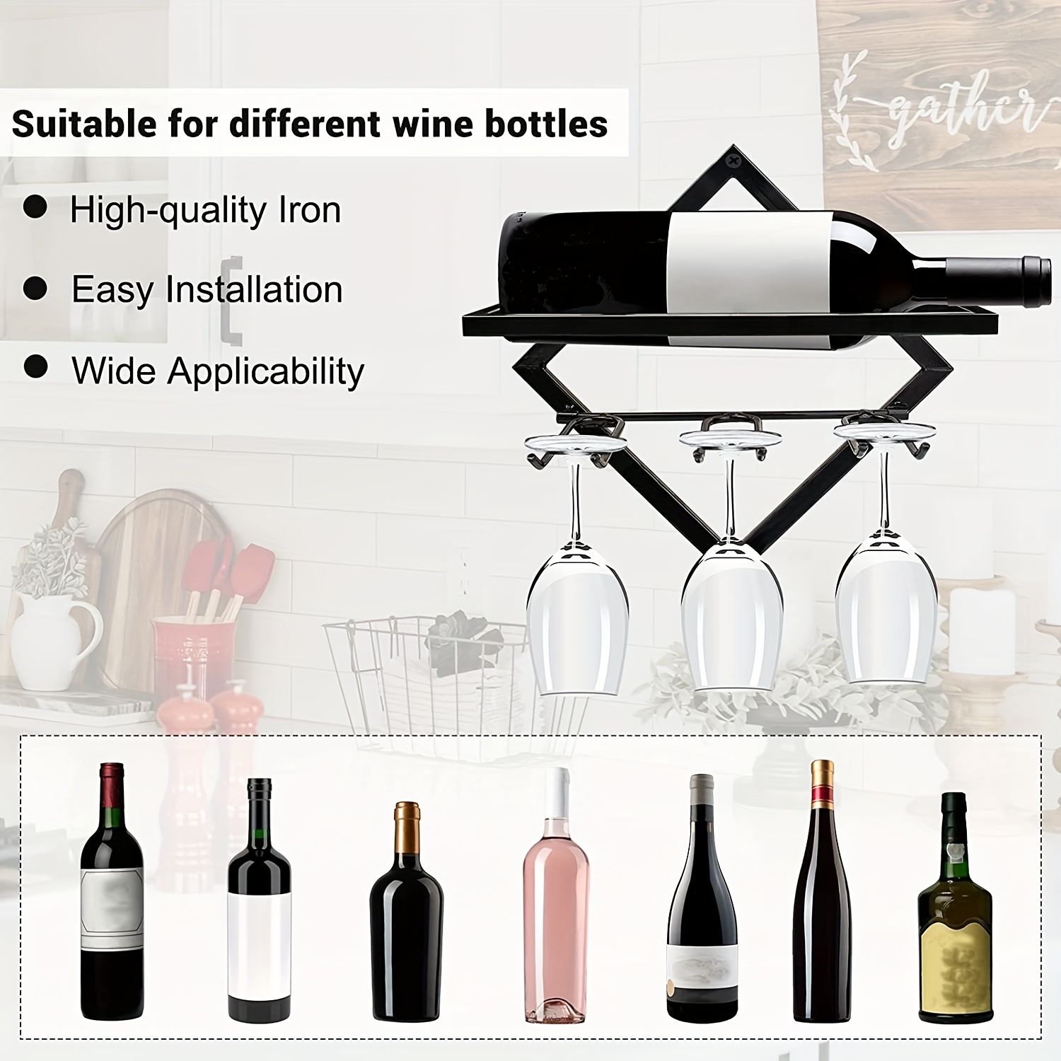 Wine discount bottle hanger