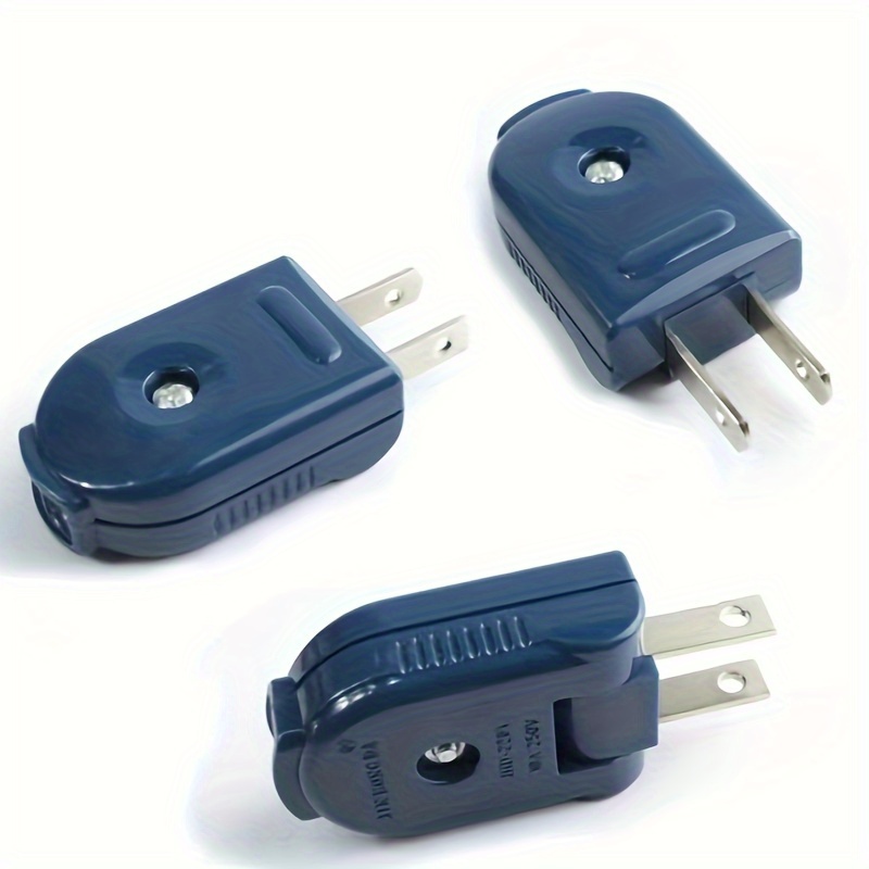 Cable de extensión macho de repuesto para enchufe de alimentación, 2  clavijas, 125V/10A, sin conexión a tierra, ideal para pequeños  electrodomésticos