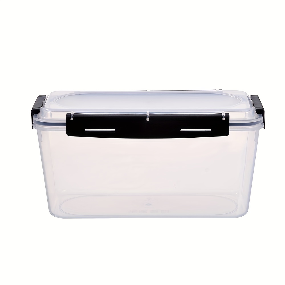 4pcs Large Capacity Storage Box, 4L/135oz Clasp Detachable Design Storage  Container, Thicken Airtight Food Storage Clear BoxsWith Lids, Plastic BPA Fr