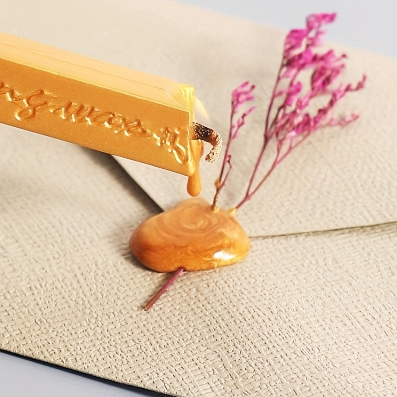 Barras de cera Yoption en forma de tótem para lacre de manuscritos, 5  piezas, lacre con pabilo multicolor diseño retro para cartas por correo  postal