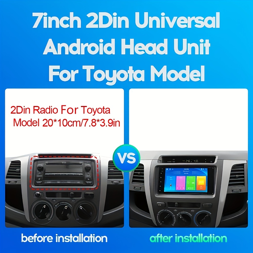 7-inch For Toyota Universal Host Intelligent Navigation Car Central Control  Display Large Screen Reversing Image