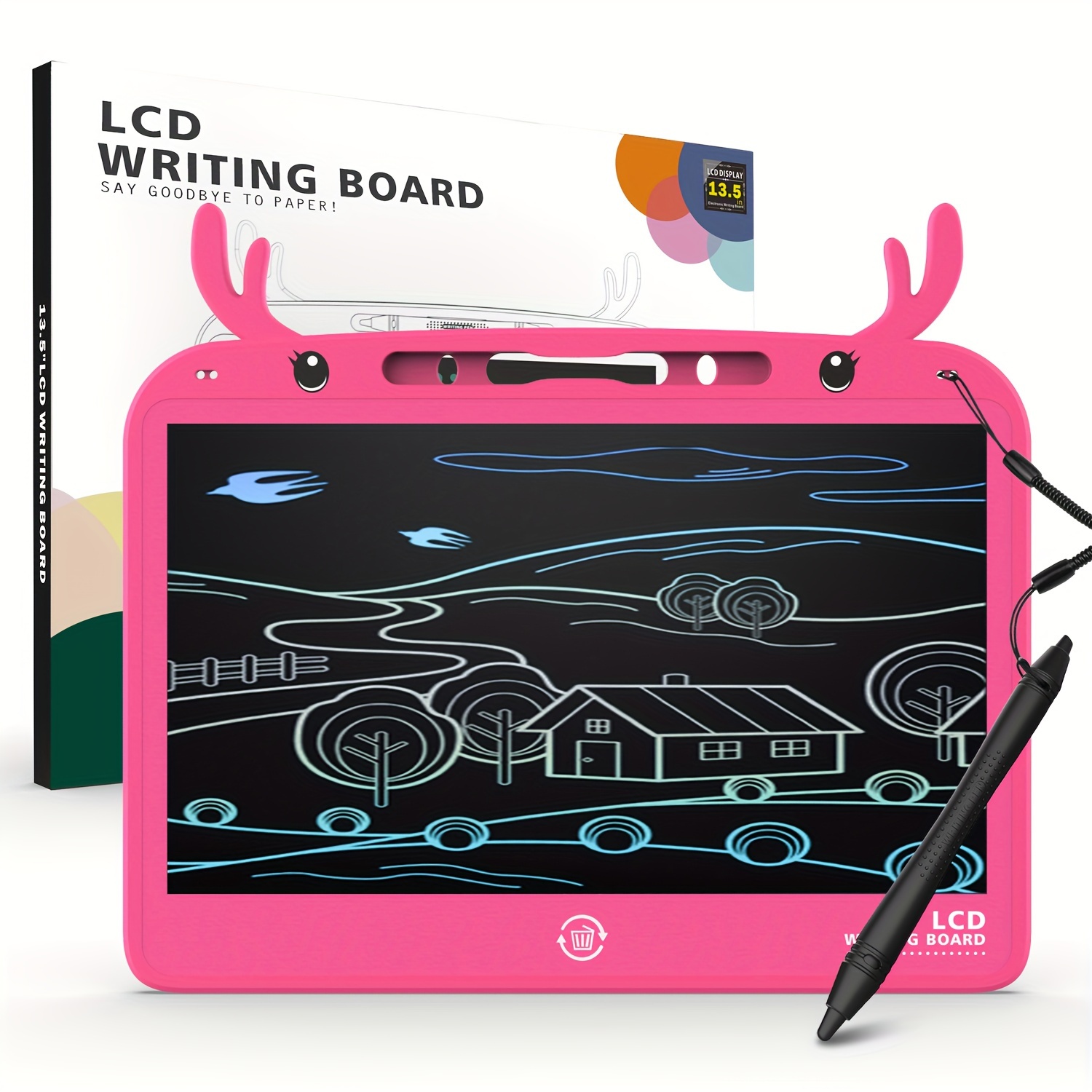 Colorful Lcd Writing Tablet Doodle Board Drawing Pad For - Temu