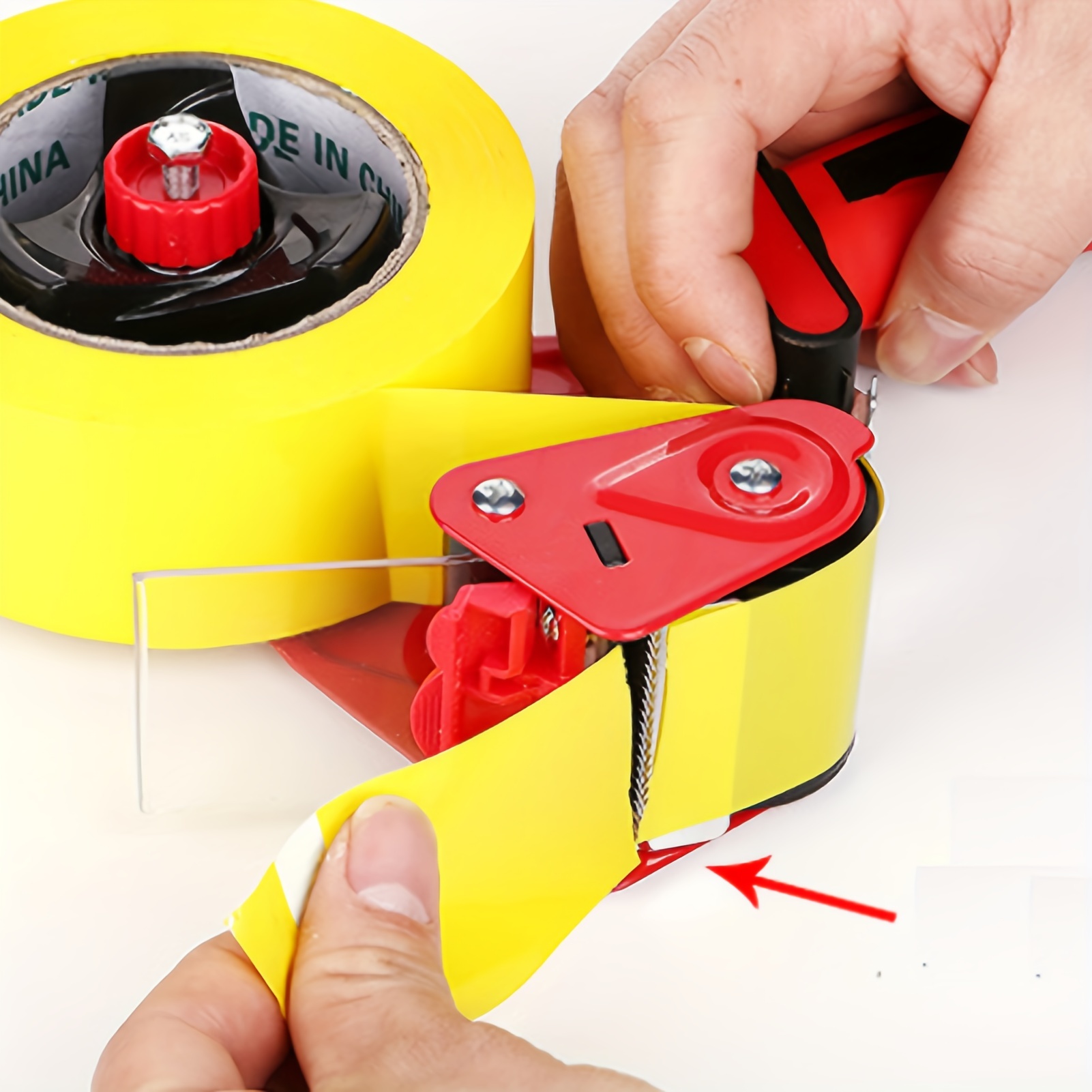 Semi-automatic Adhesive Tape Dispenser