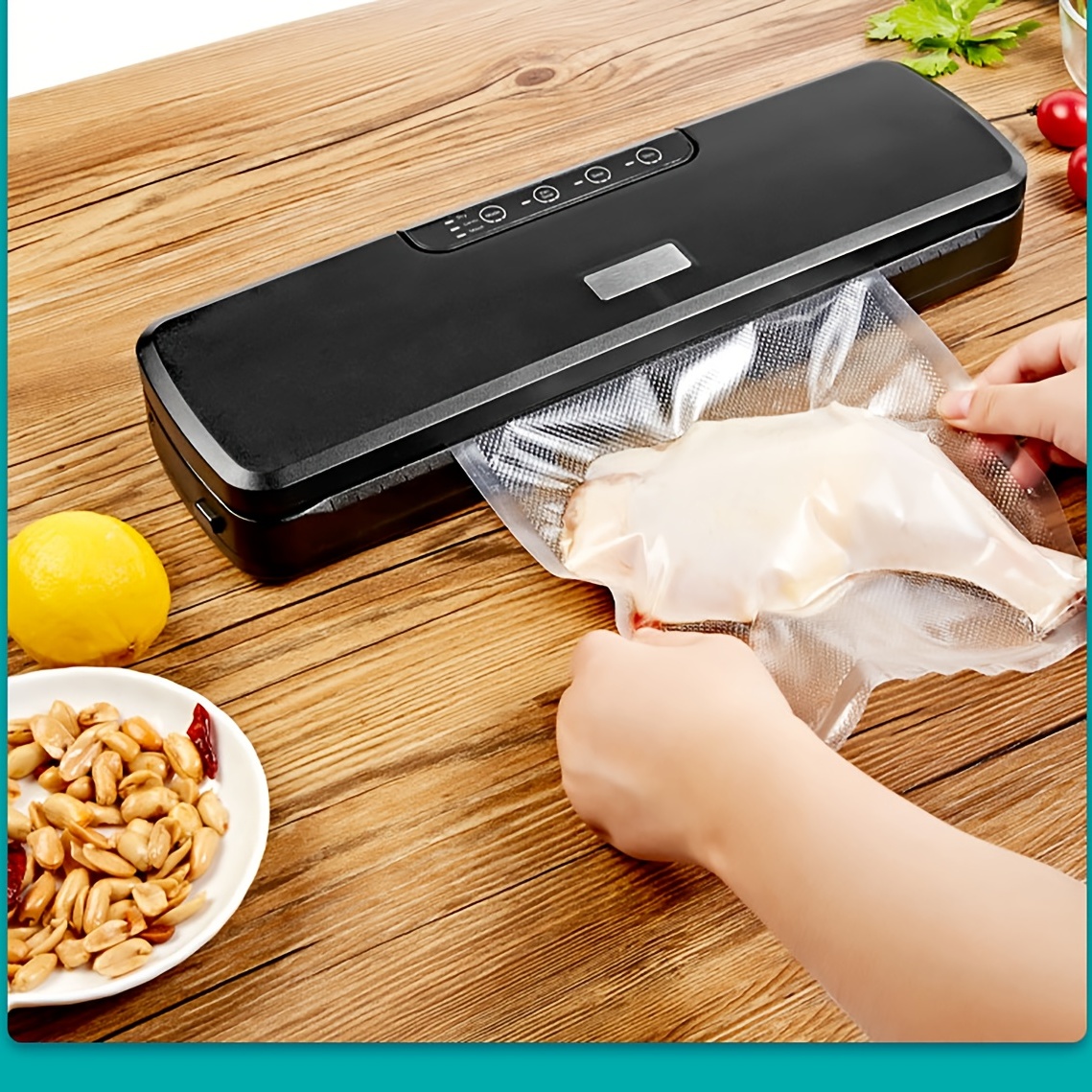 Compact & Portable Vacuum Sealer: Keep Your Food Fresh For Longer! - Temu