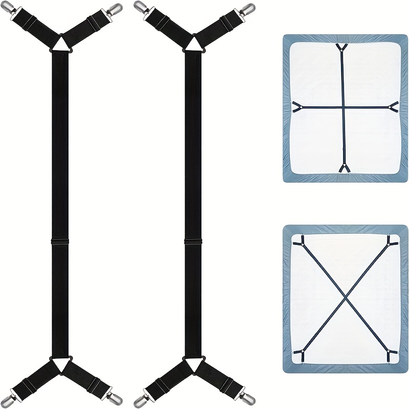 Extended Bed Sheet Holder Straps Adjustable Crisscross Sheet - Temu