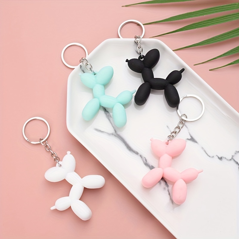 Balloon Dog Keychain, Cute Animal Balloon Puppy Keychain, Car Keys Keyring  Backpack Wallet Charm Pendant For Men - Temu