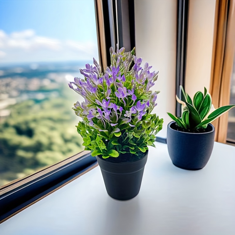 1 pz vaso artificiale fiori piccole piante finte con vaso Mini