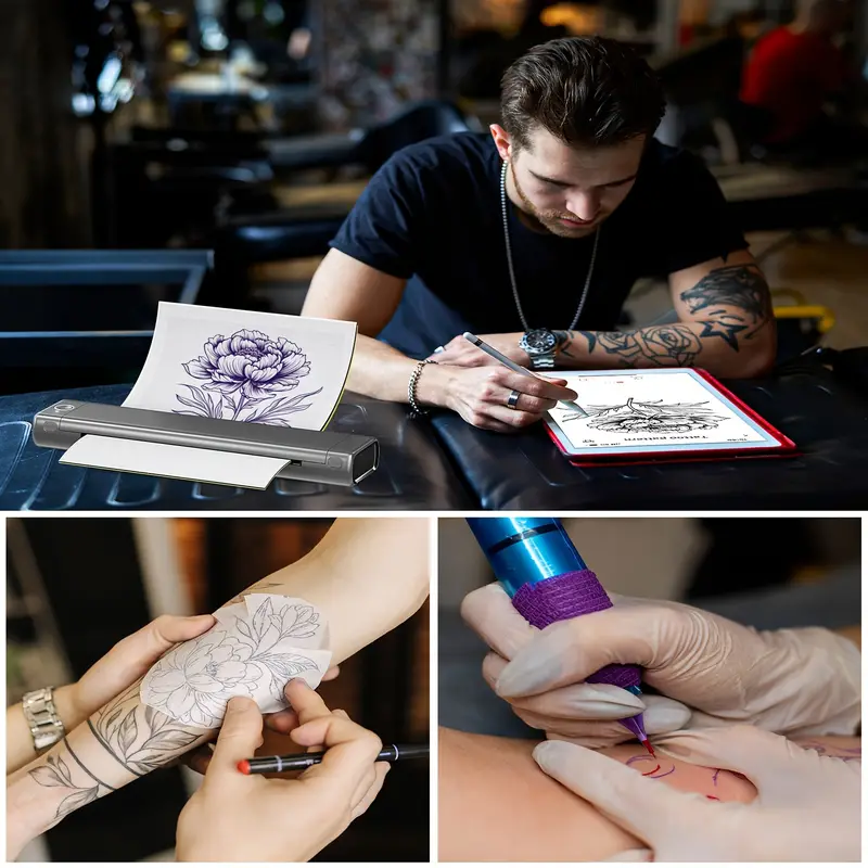 Stampante Portatile Stencil Tatuaggi Itari M08f-ws - Macchina Tatuaggi  Wireless 1 Custodia, Stampante Stencil Bluetooth Tatuaggi, Stampante Termica  Compatibile Telefono E Laptop, Spedizione Gratuita I Nuovi Utenti