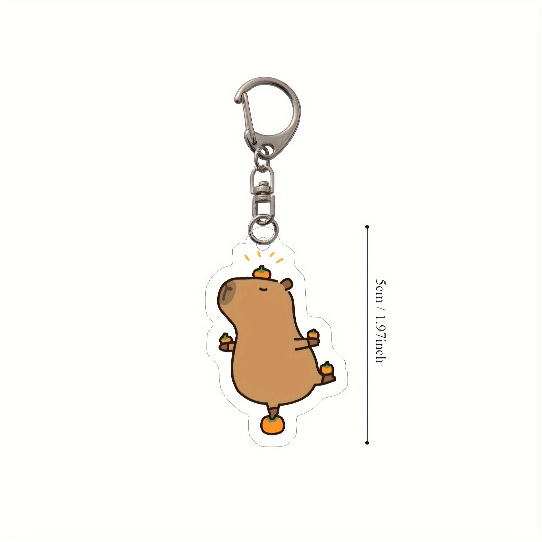Acrylic Capybara Pattern Keychain Pendant Backpack Purse Car - Temu