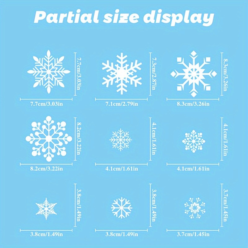 Christmas Window Stickers White Snowflake Glass Stickers Can - Temu