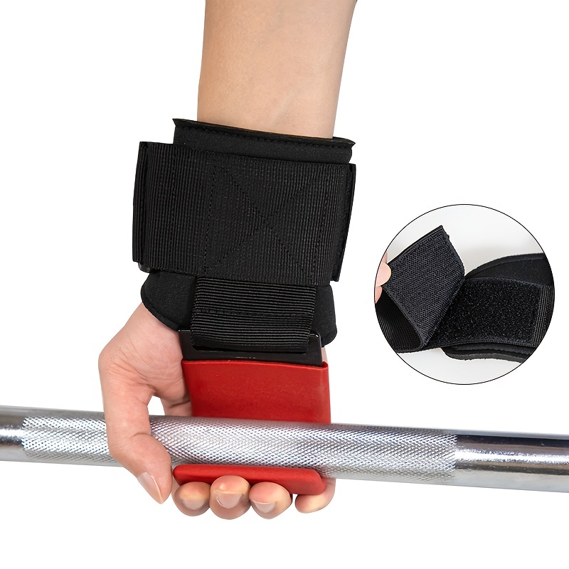 Weight Lifting Hooks, Hand Grip Support Wrist Straps for Deadlift