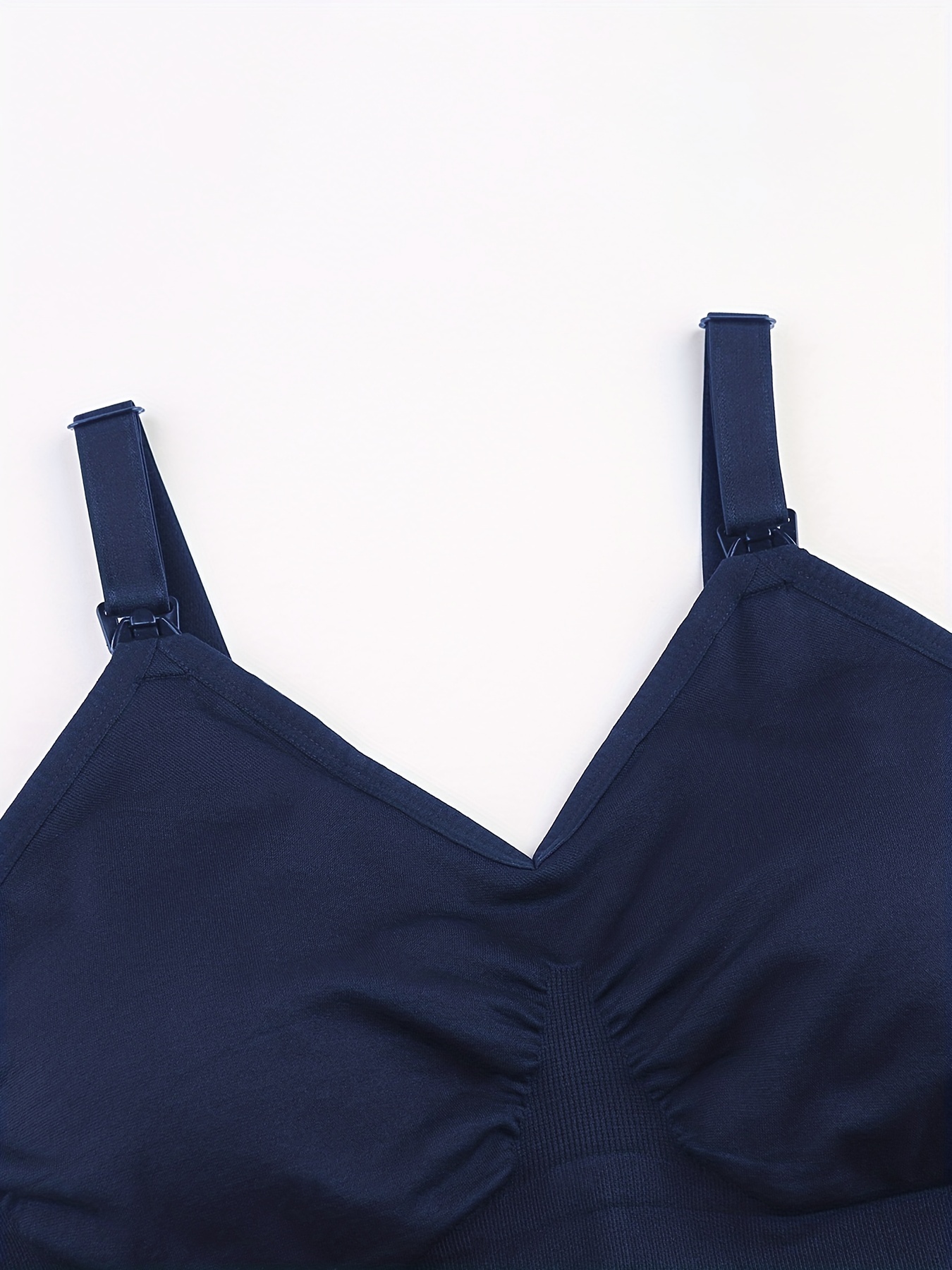 Padded Bra Vest, Women's Modal top Vest Women's Camisole Built-in Bra Gym  wear 2 pcs,Navy Blue,XL