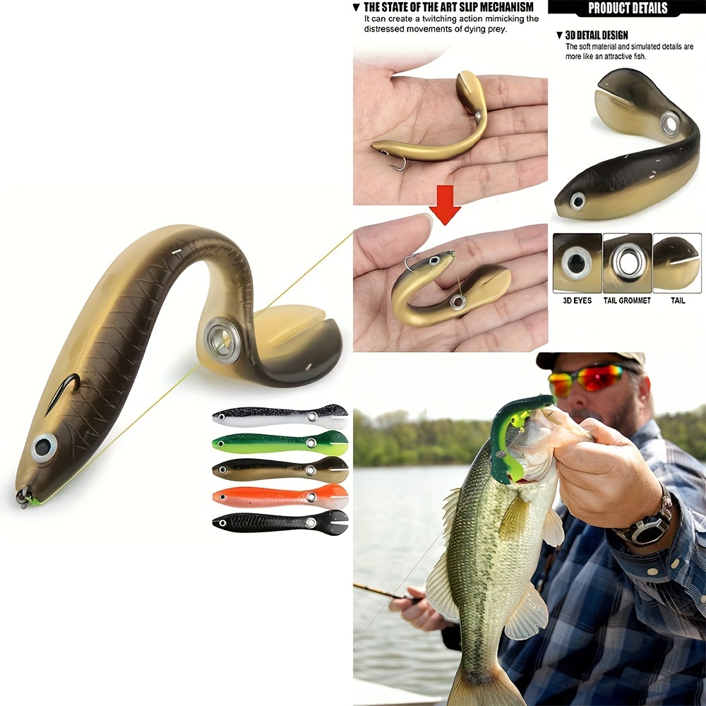 Bionic Soft Fishing Lure Lifelike Artificial Bait Freshwater - Temu