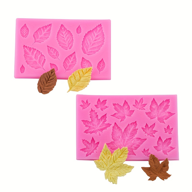 1pc leaf chocolate mold silicone   leaves   mold simulation plant shaped candy mold fondant mold biscuit mold for diy cake decorating tool baking tools kitchen gadgets kitchen accessories home kitchen items