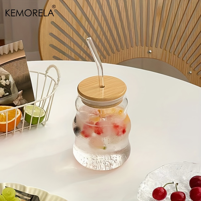 Glass & Bamboo 2¼-cup/550 ml Storage Jar