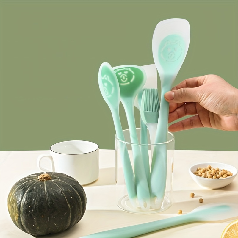Cooking Utensils Set Silicone Spatula Soup Spoon High Temperature