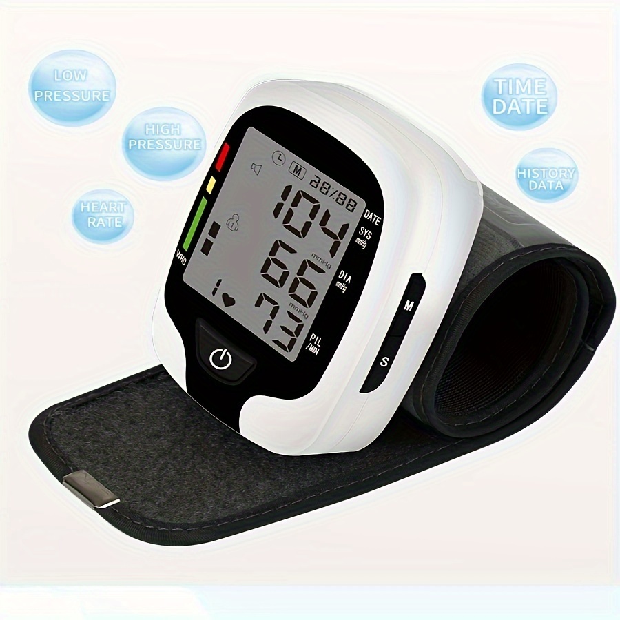 Digital Wrist Blood Pressure Monitor With Irregular Heart - Temu