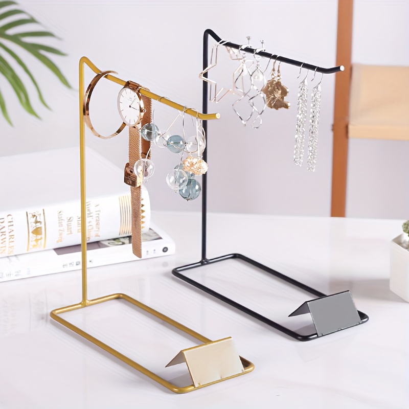 Dropship 4Tier Tabletop Wooden Jewelry Display Stand Necklace Accessories  Holder Organizer Rack Hanger With Ring Tray 8 Hooks 24 Earring Holes to  Sell Online at a Lower Price