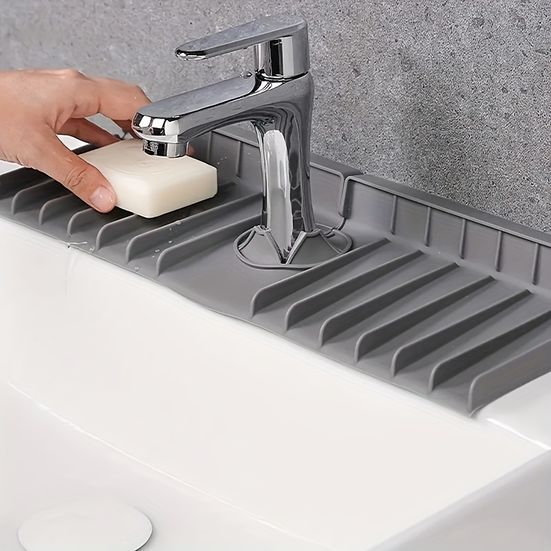 Silicone Drain Mat Kitchen Faucet Sink Splash Guard Silicone - Temu