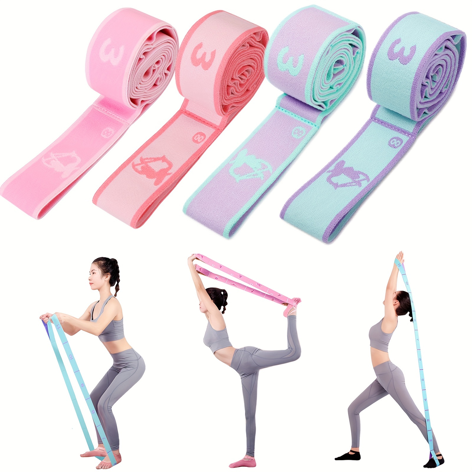 Stretch Strap Yoga Pilates Physical Therapy Resistance Bands