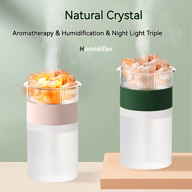 Umidificatore d'aria Crystal Salt Stone Desktop Aromaterapia Olio