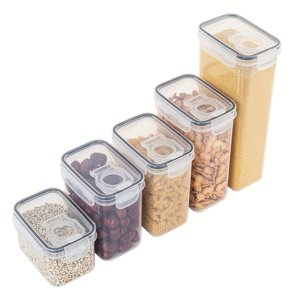 1.9L/2.5L Plastic Food Sealed Jar with Lid,BPA Free Kitchen Pantry