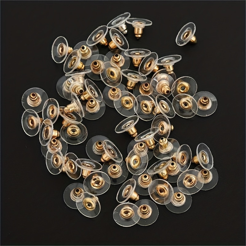 Disk Earring Backings - Gold