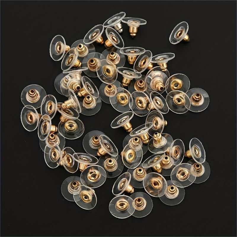 Stainless Steel Earring Back Plugs Ear Plugs Earring Bases - Temu