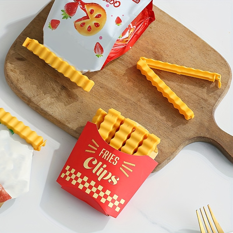 Food Bag Clips Chip Bag Clips Foods Snacks Bag Paper Clips - Temu