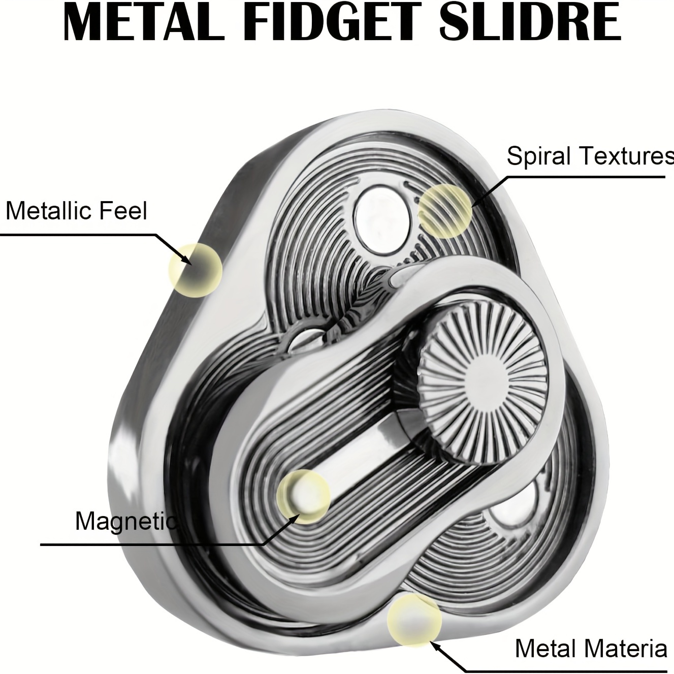 Rotation Fidget Slider Adult Metal Fidget Toy Portable Adhd - Temu