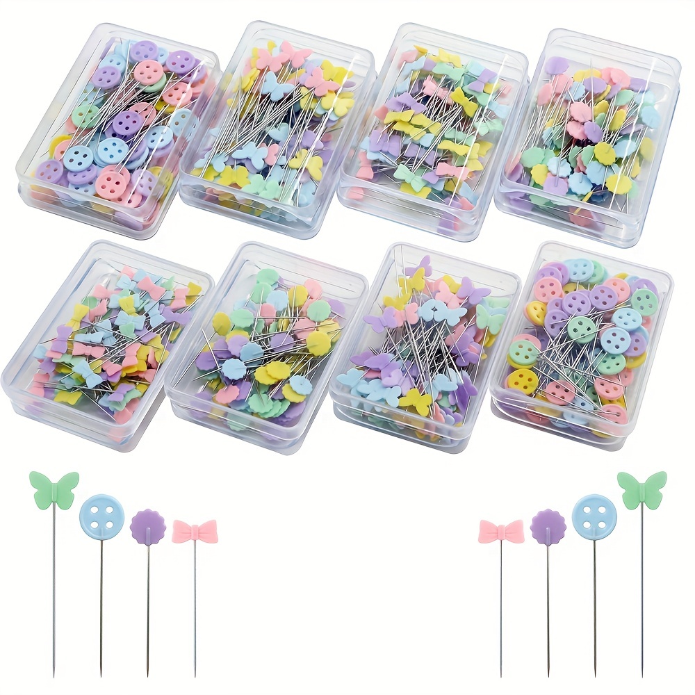100PCS Stainless Steel Rhinestones Pins Straight Head Pins for Wedding  Bouquets Decoration