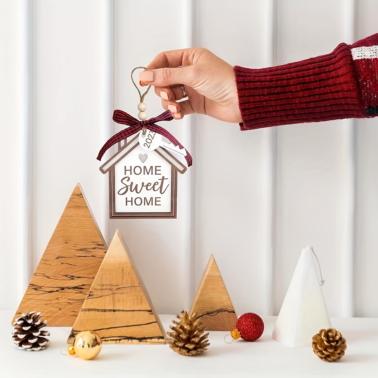 2023 Gifts for New Home First Christmas Housewarming Gifts for New House  Home Sweet Home Farmhouse Christmas Ornaments Hanging Gift Ideas for New