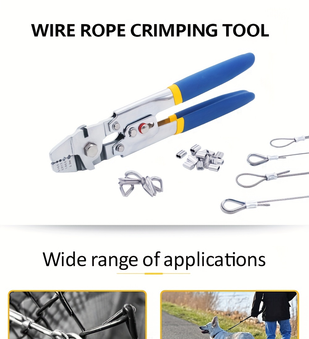 Wire Rope Crimping Fishing Swaging Tool Cable Crimps - Temu
