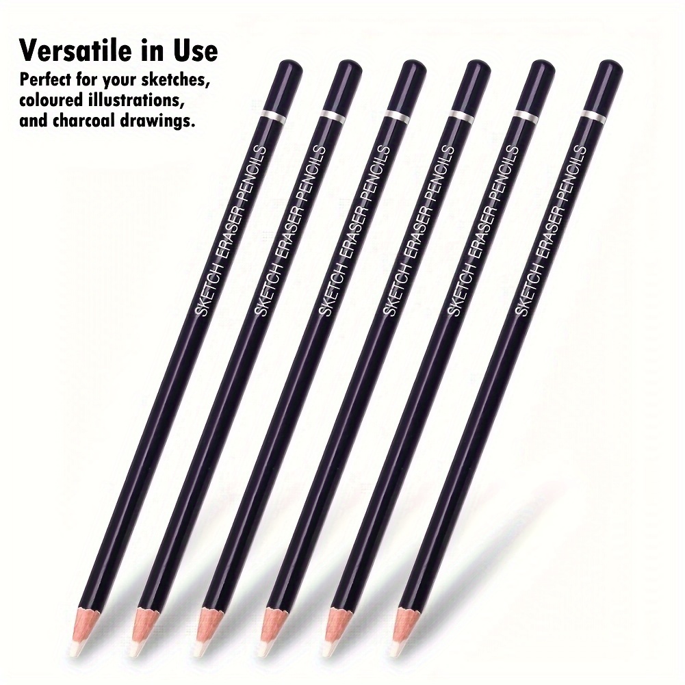 Eraser Pencil Set Creative Eraser Pens Erasing Small Details - Temu