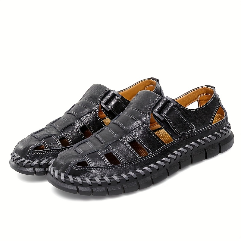 Sandalias Costura Hechas Mano Hombres Sandalias Trekking Antideslizantes  Caminar Aire Libre Moda Casual , Primavera Verano - Calzado Hombre - Temu