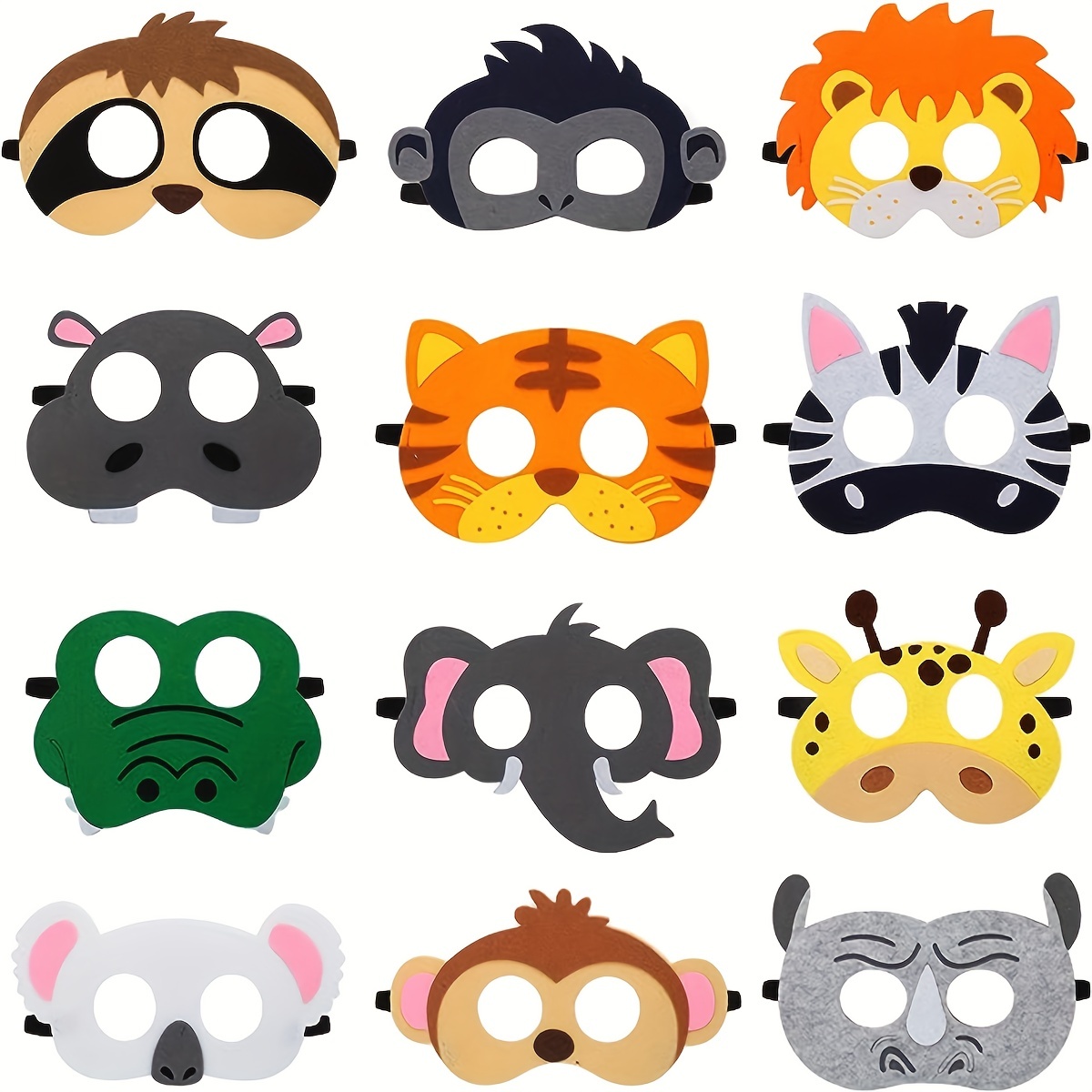 Jungle Animals Kids Masks, Animal Costume Mask Kids