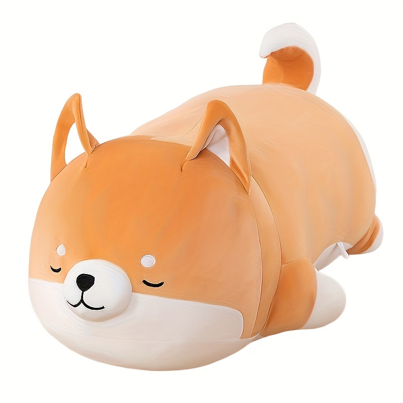Bonito juguete de peluche gigante para perro, almohada larga de peluche de  Husky de dibujos animados, almohada para dormir, decoración del hogar