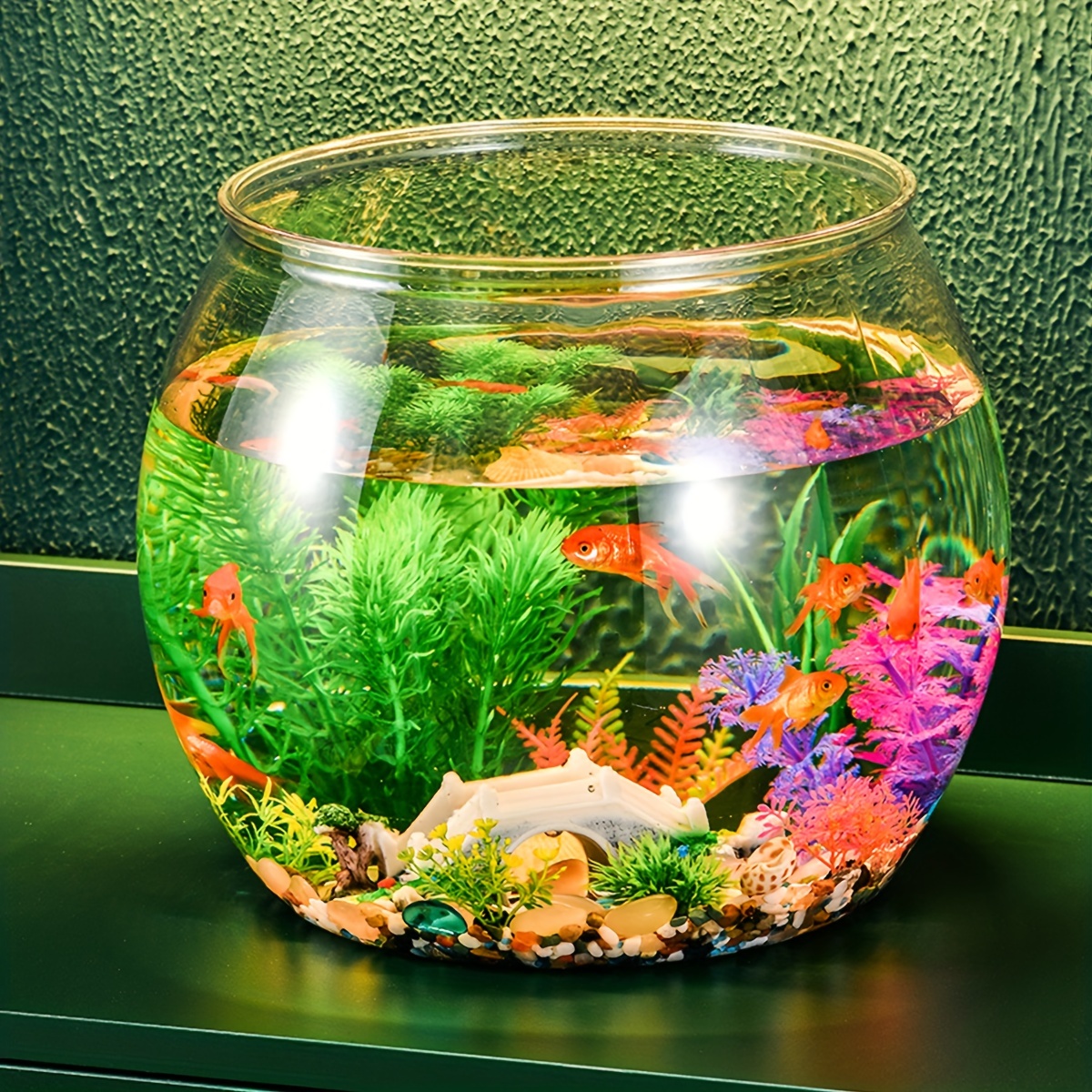Plastic Transparent Goldfish Tank Guest Table Hall - Temu