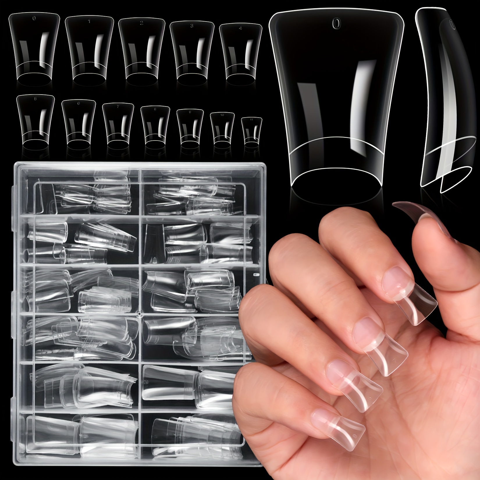 Premium Gel Nails Box With Glue Tabs-A – Aishwarya Beauty