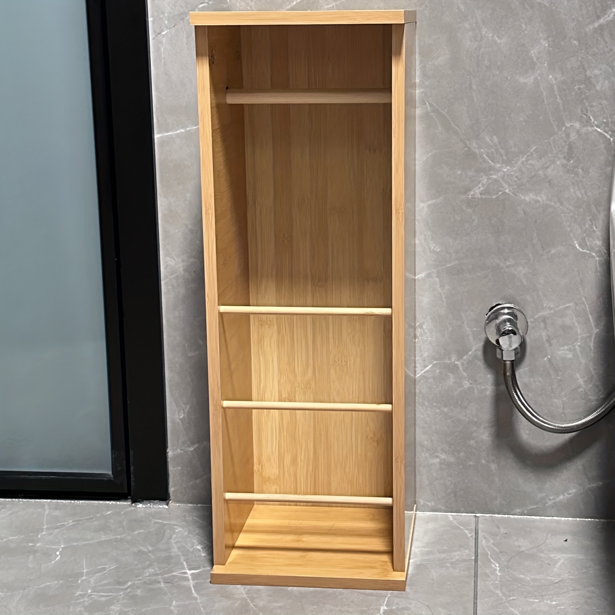 Roll Toilet Paper Holder with shelf and stand Storage Cabinet