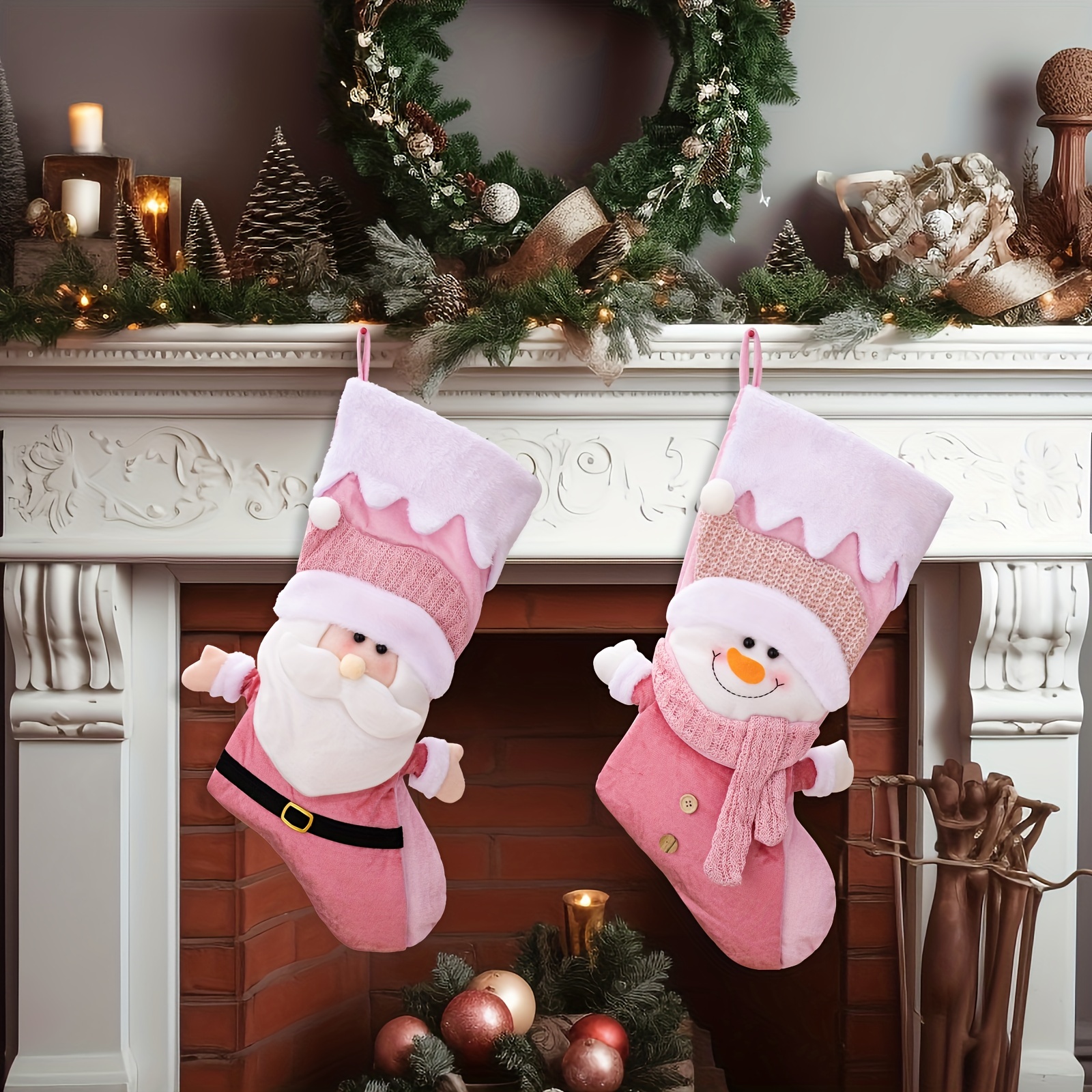 Christmas Stocking Fashion Festive Soft Stylish Classic - Temu