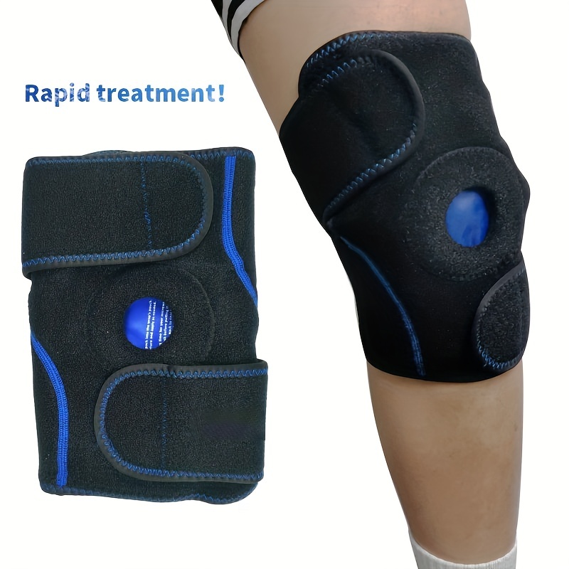 Rodillera de punto de presión para hombres y mujeres, terapia magnética  para el dolor, aliviar la acupresión, protección de la articulación de la  rodilla del nervio ciático de la pierna, 1Pc