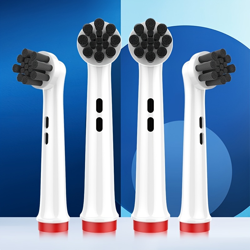4pcs set EB58 X Bamboo Charcoal Electric Toothbrush Replacement Heads For OralB