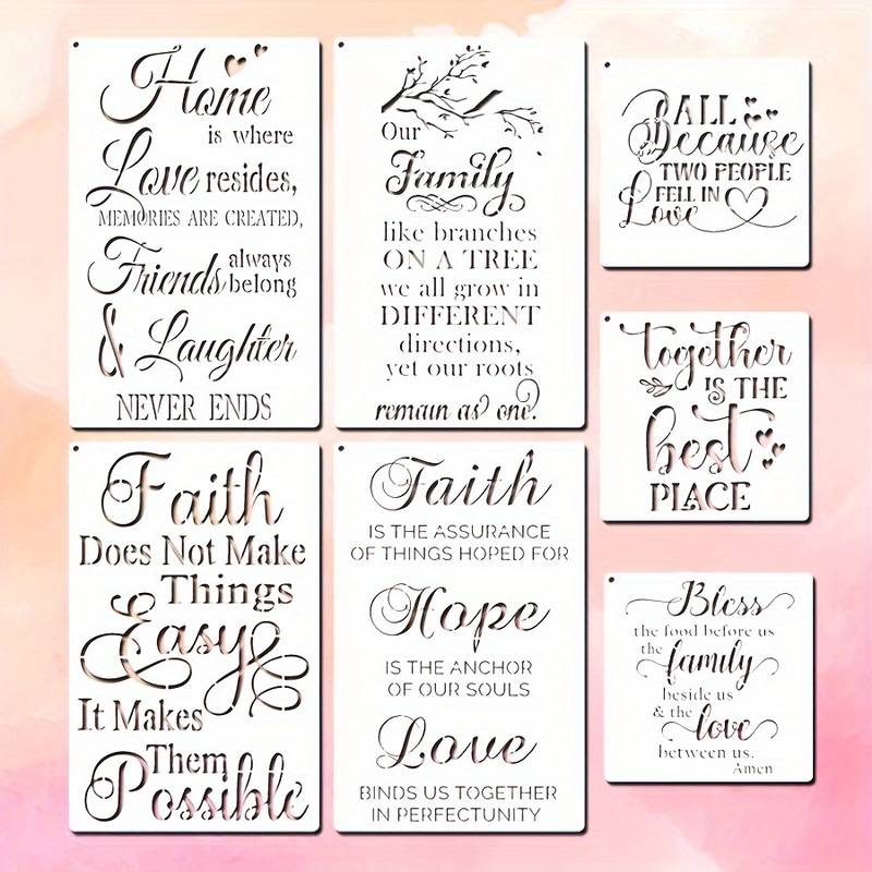 inspirational words stencil reusable diy print stencils - Temu inspirational words stencil reusable diy print stencils - Temu