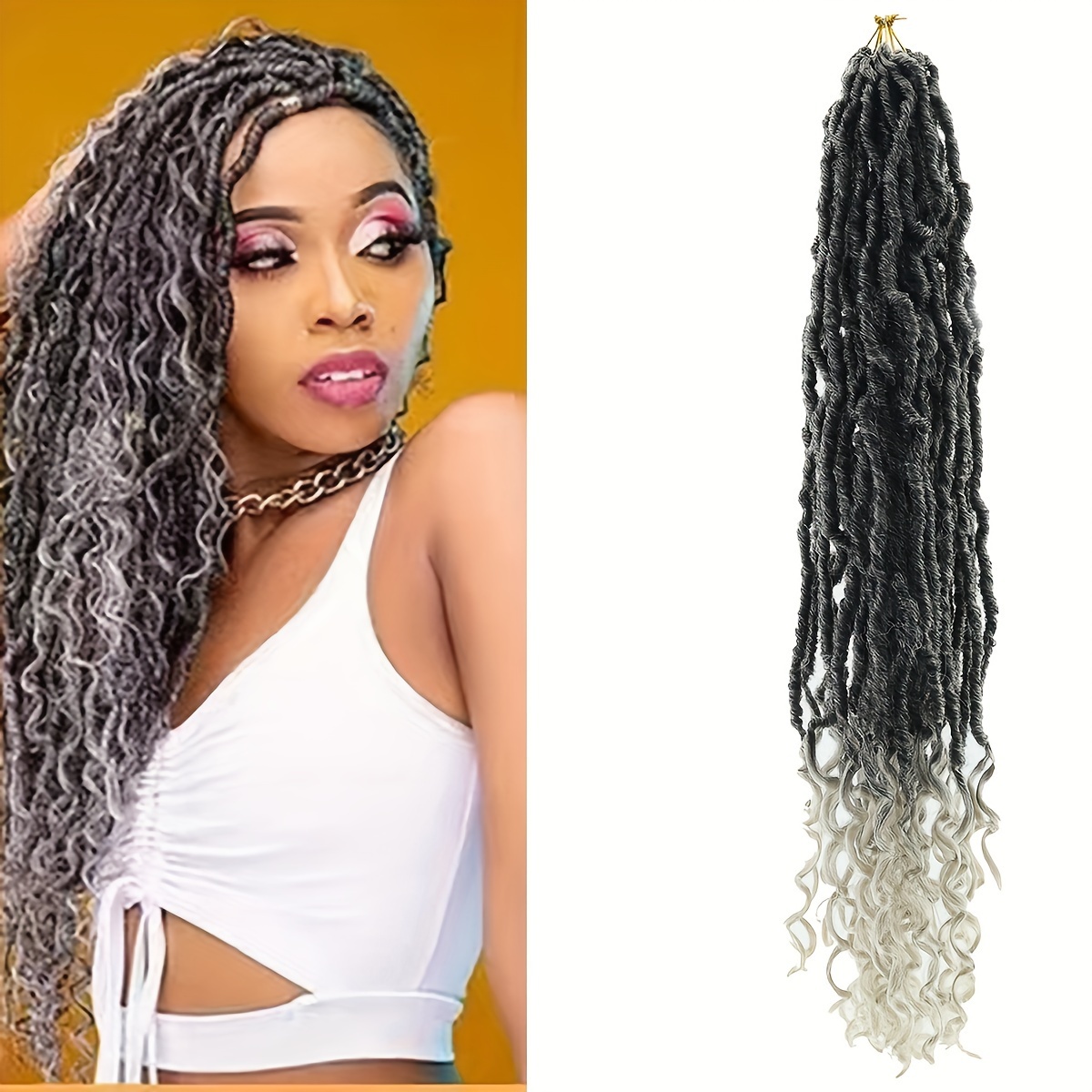 How to Goddess Faux Locs, Faux Locs without Crochet Needle