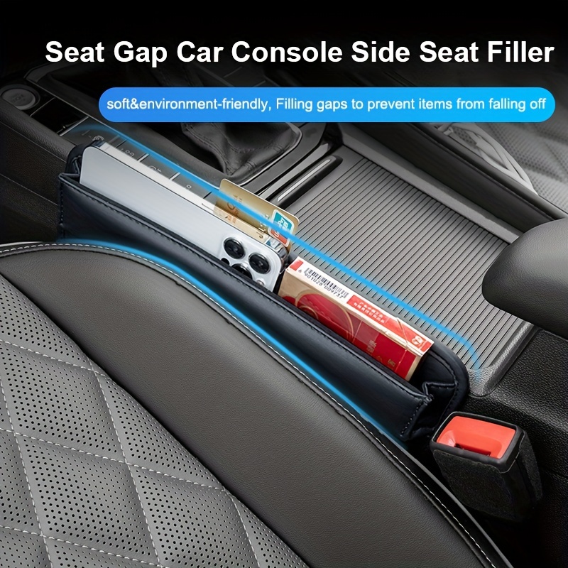 USB Chargeur voiture Seat Crevasse Boîte de rangement Seat Gap Filler  Organisateur Catcher Box